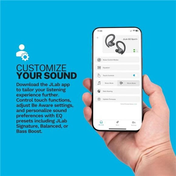 Wireless Workout Earbuds Bluetooth Sport Fit Earhook 35 Hour Playtime Mic - Picture 2 of 7